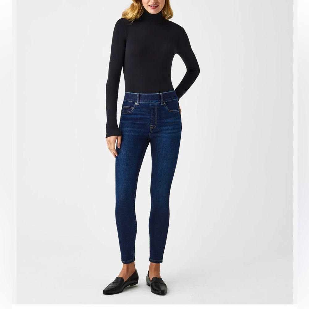 SPANX Ankle Skinny Jeans - Dark Blue